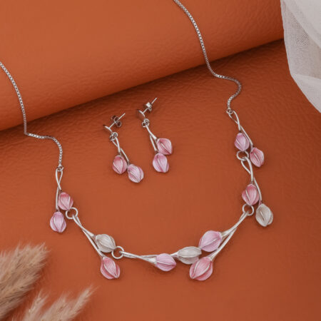 925 Silver Premium Colourfull Nacklace & Earrings