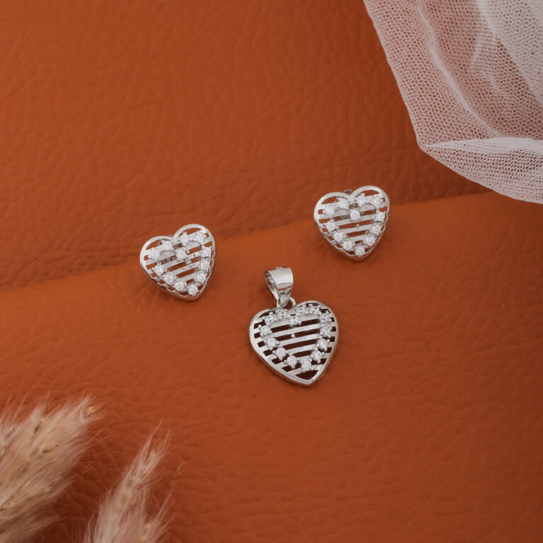 925 Silver Pendal Set