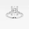 Luminara Diamond Engagement Ring with Marquise Side Accents