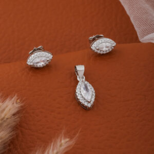 925 Silver Pendal Set