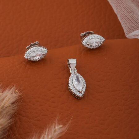 925 Silver Pendal Set