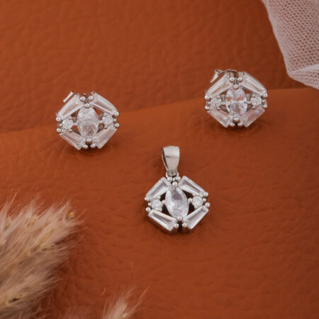 925 Silver Pendal Set